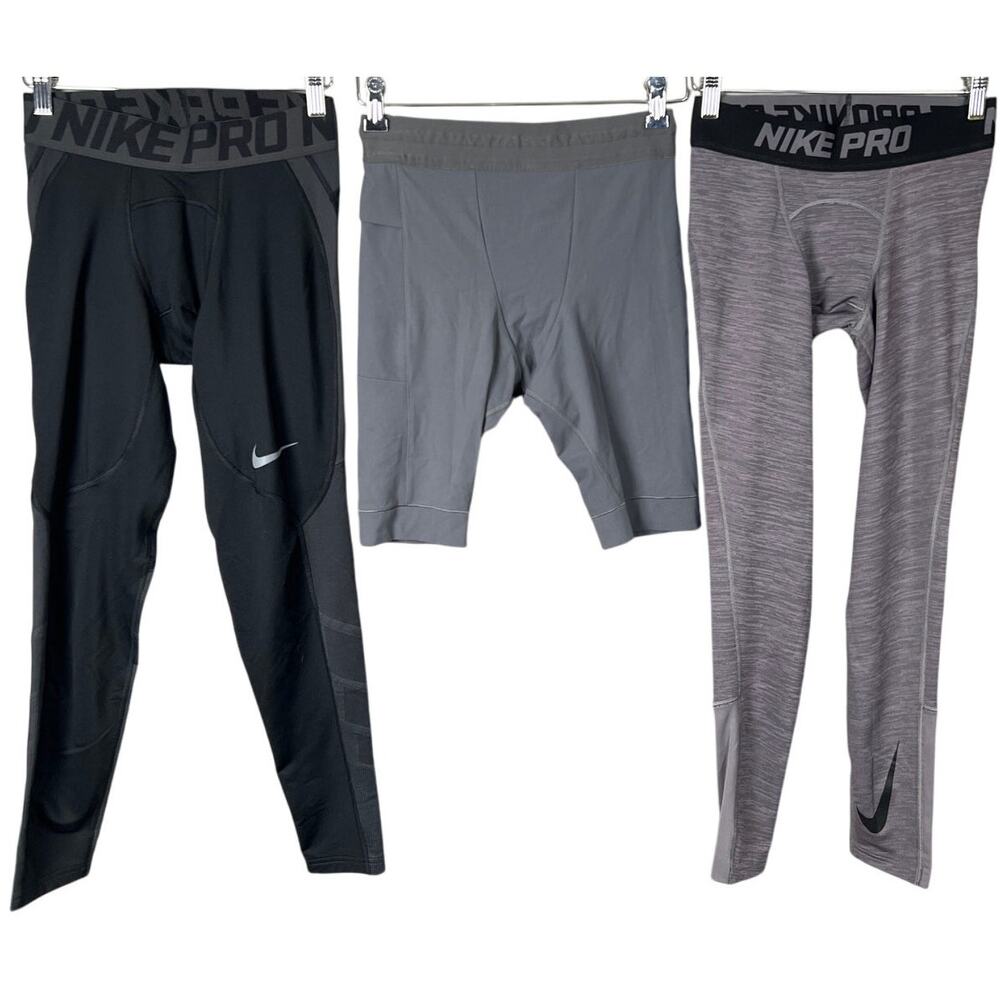 Nike Pro Hyperwarm Combat 8 Pair Small Compressio… - image 2